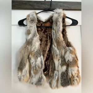 POL faux fur vest